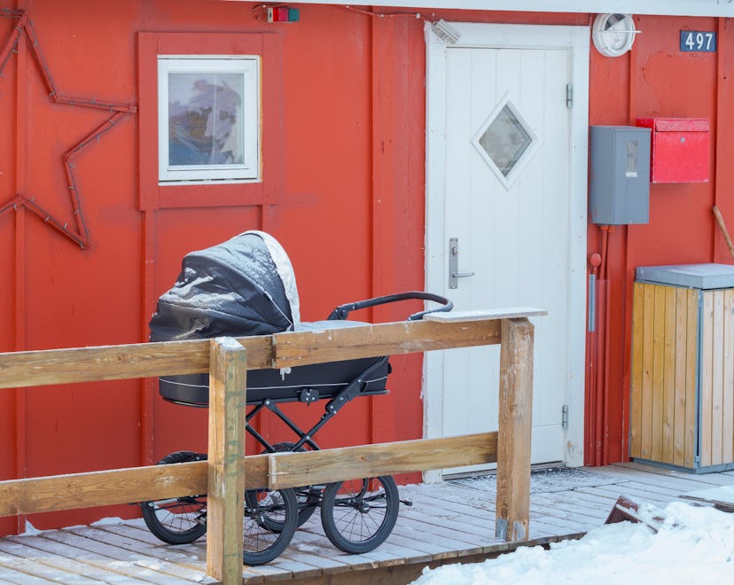 Town Uummannaq during winter in northern Westgreenland beyond the arctic circle, North America, Gree...