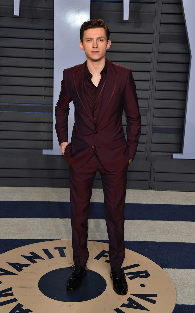  Tom Holland attends the 2018 Vanity Fair Oscar Party 