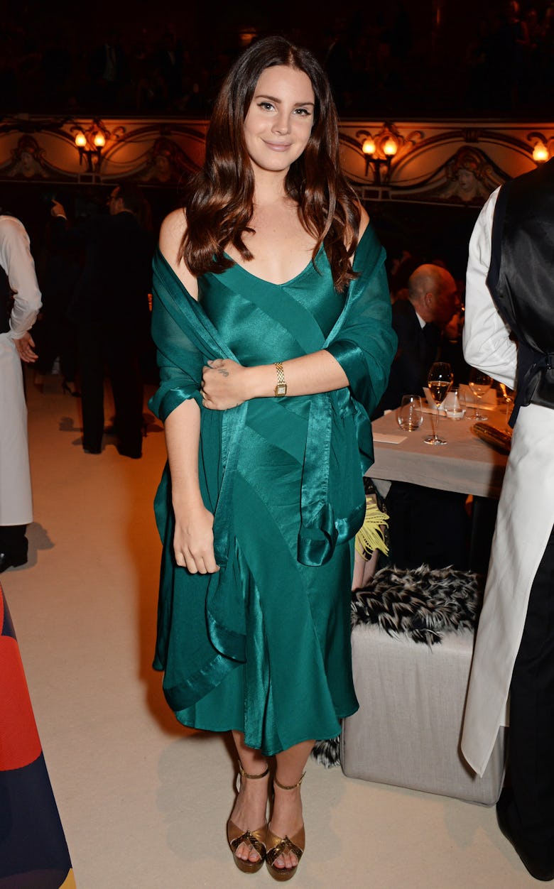 Lana Del Rey attends a drinks reception at the British Fashion Awards