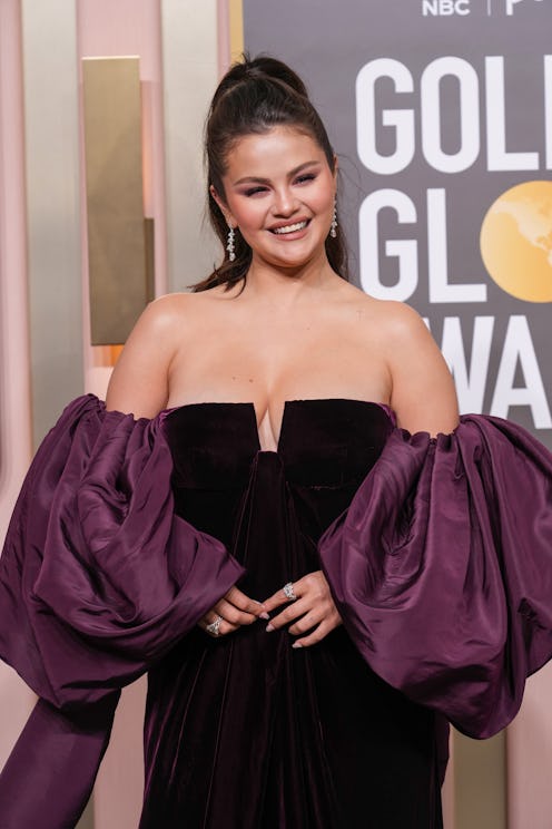 BEVERLY HILLS, CALIFORNIA - JANUARY 10: Selena Gomez attends the 80th Annual Golden Globe Awards at …