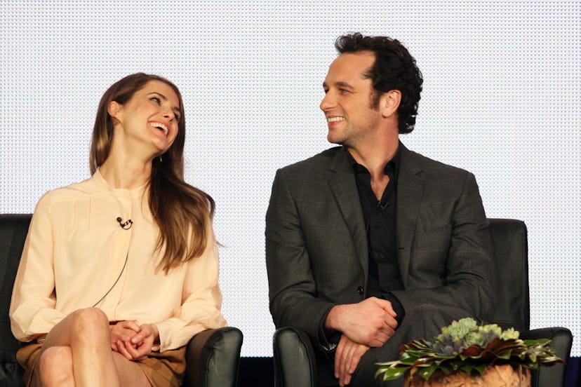 PASADENA, CA - JANUARY 09:  Actress Keri Russell (L) and actor Matthew Rhys attend the TCA 2013 Wint...