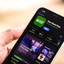 BRAZIL - 2021/03/16: In this photo illustration the Xbox Game Pass logo in App Store seen displayed ...