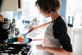 My teen cooks our family dinner at least once a week, life skills