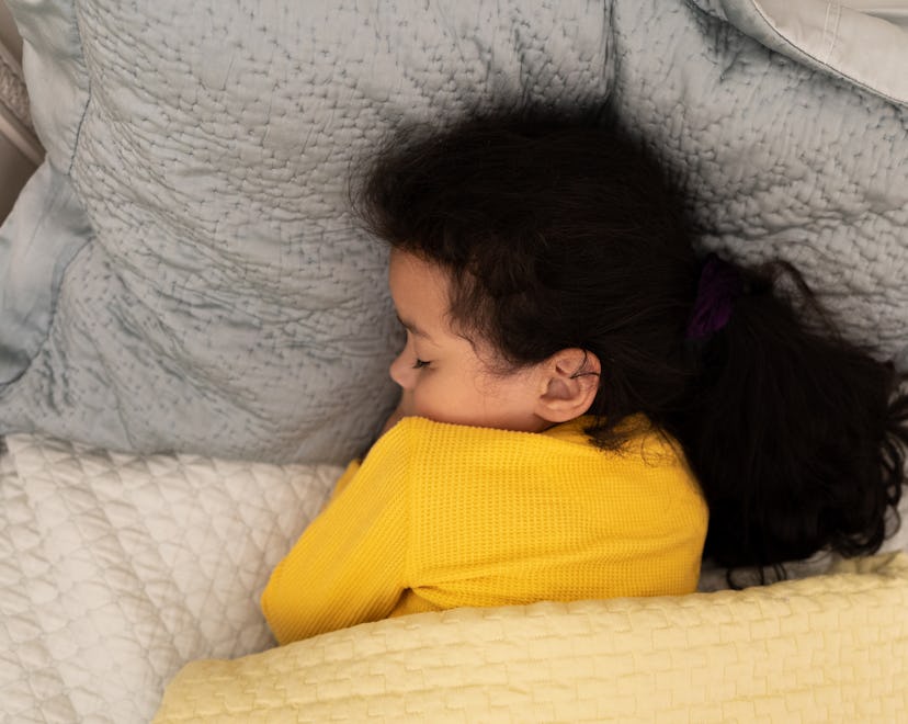 sleeping under weighted blanket ~ shot with canon eos rp