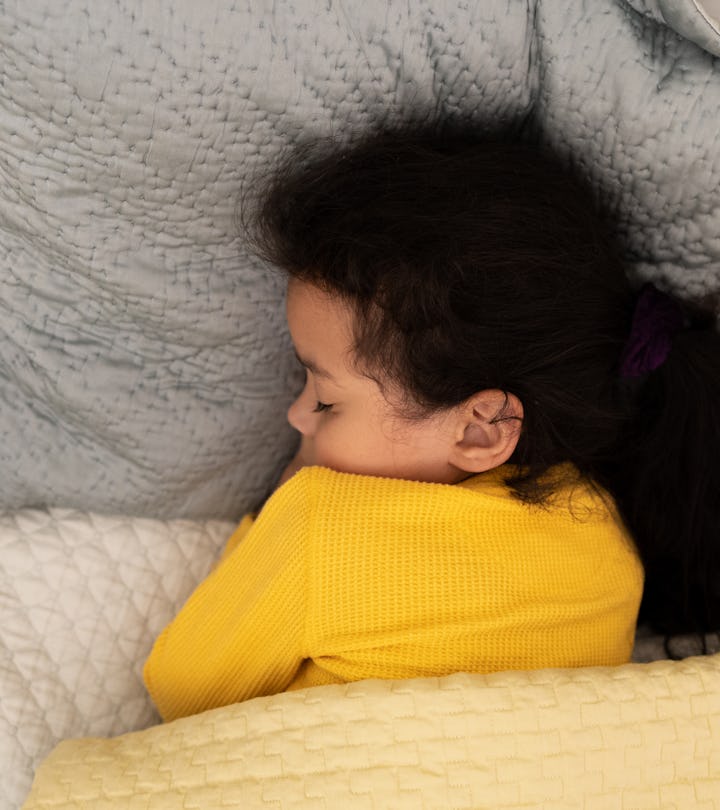 sleeping under weighted blanket ~ shot with canon eos rp