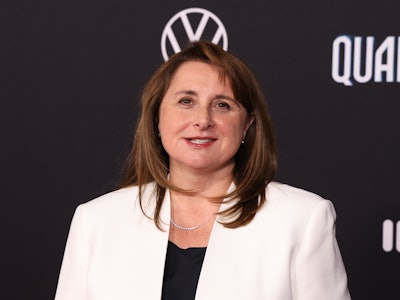 Victoria Alonso at the premiere of "Ant Man and The Wasp: Quantumania" held at Regency Village Theat...