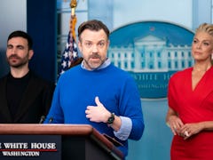 Jason Sudeikis and the cast of 'Ted Lasso' recently paid a visit to the White House