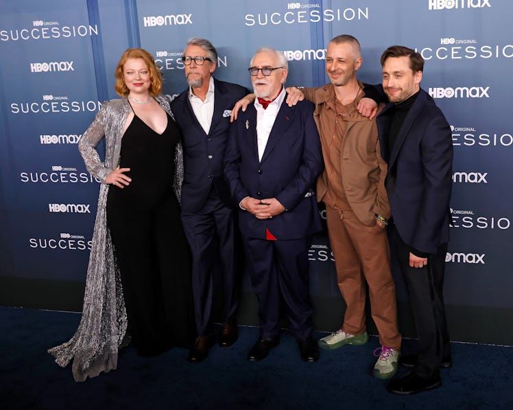 Sarah Snook, Alan Ruck, Brian Cox, Jeremy Strong, and Kieran Culkin attend the Season 4 premiere 