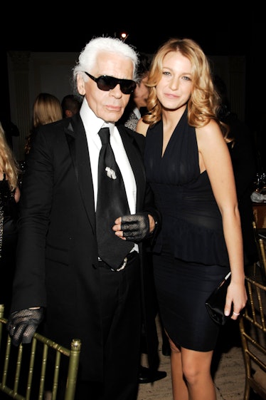  Karl Lagerfeld and Blake Lively attend The Fashion Group International "NIGHT OF STARS" 2008 Gala