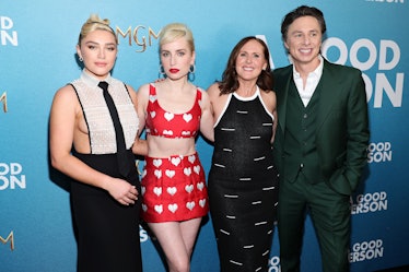 Florence Pugh, Zoe Lister-Jones, Molly Shannon, and Zach Braff attend MGM's "A Good Person" New York...