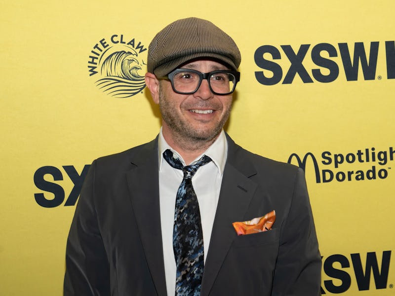 US screenwriter Damon Lindelof attends the premiere of "Mrs. Davis" at the Paramount Theatre during ...