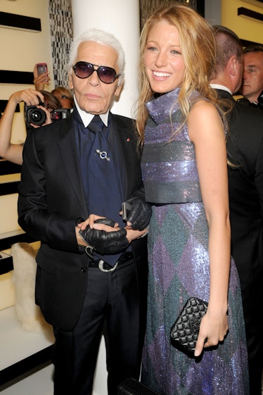 Karl Lagerfeld ve Blake Lively, Eylül ayında Chanel Soho'daki CHANEL Soho Butik Açılış Partisine katılıyor...