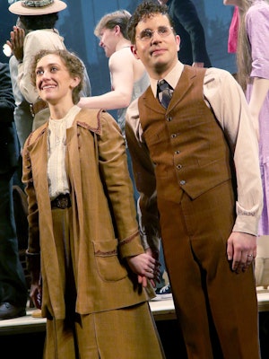 Micaela Diamond and Ben Platt at opening night of the Parade musical on Broadway.