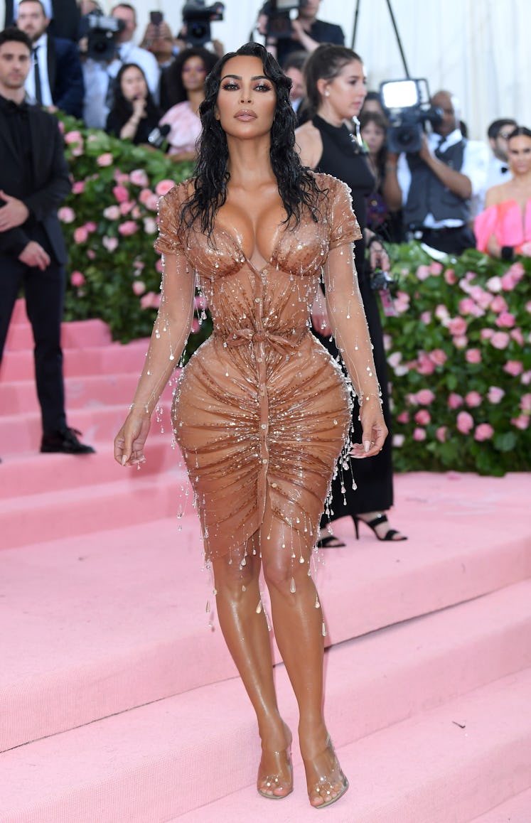Kim Kardashian West arrives for the 2019 Met Gala celebrating Camp: Notes on Fashion