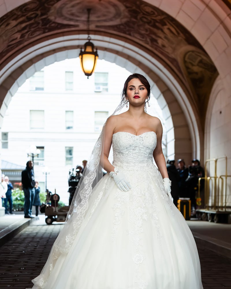 Selena Gomez wedding dress for "Only Murders in the Building" 2023