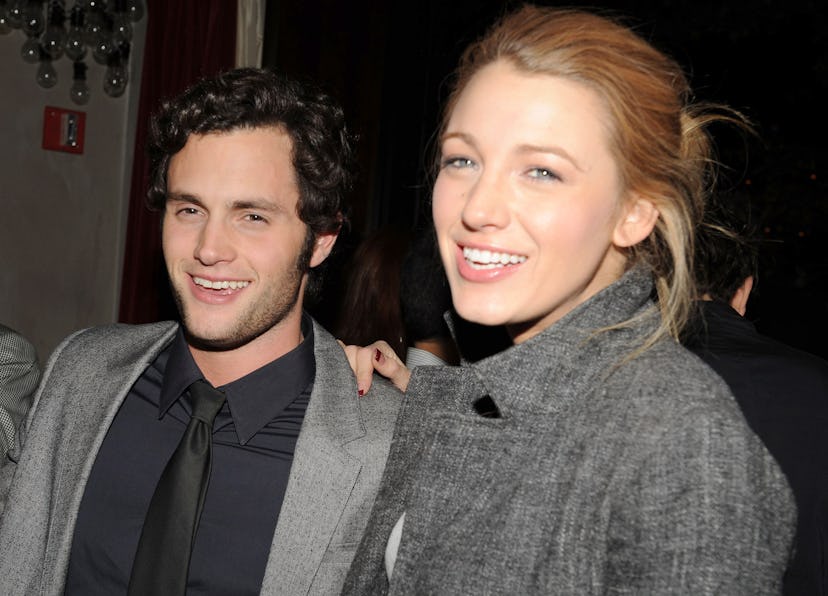 NEW YORK - OCTOBER 12:  Actors Penn Badgley and Blake Lively attend the after party for the premiere...