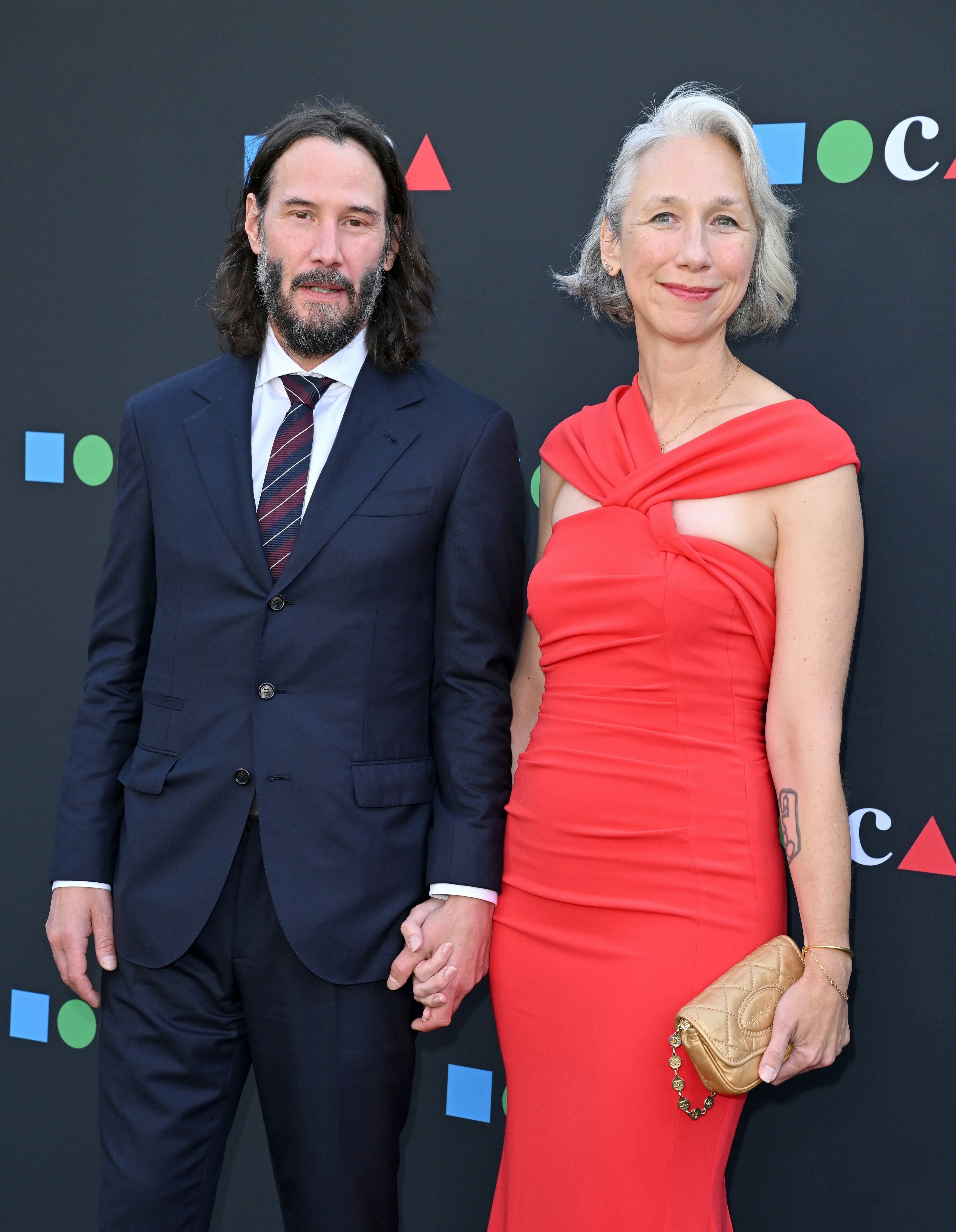 LOS ANGELES, CALIFORNIA - JUNE 04: Keanu Reeves and Alexandra Grant attend the MOCA Gala 2022 at The&hellip;