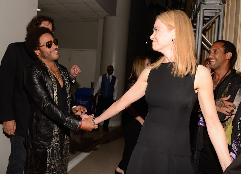 NASHVILLE, TN - JUNE 05:  Lenny Kravitz (L) and Nicole Kidman attend the 2013 CMT Music awards at th...