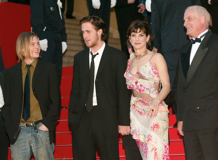 Michael Pitt, Ryan Gosling, Sandra Bullock and Director Barbet Schroeder on the steps of the Palais ...