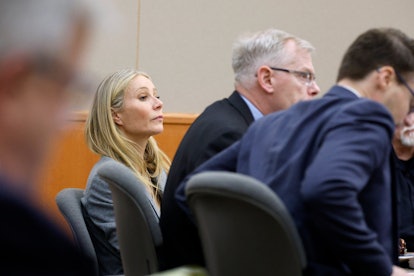 PARK CITY, UT - MARCH 23: Actress Gwyneth Paltrow sits in court on March 23, 2023, in Park City, Uta...