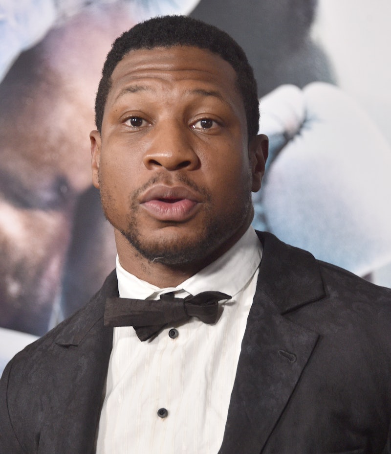HOLLYWOOD, CALIFORNIA - FEBRUARY 27: Jonathan Majors attends the Los Angeles Premiere Of "CREED III"...