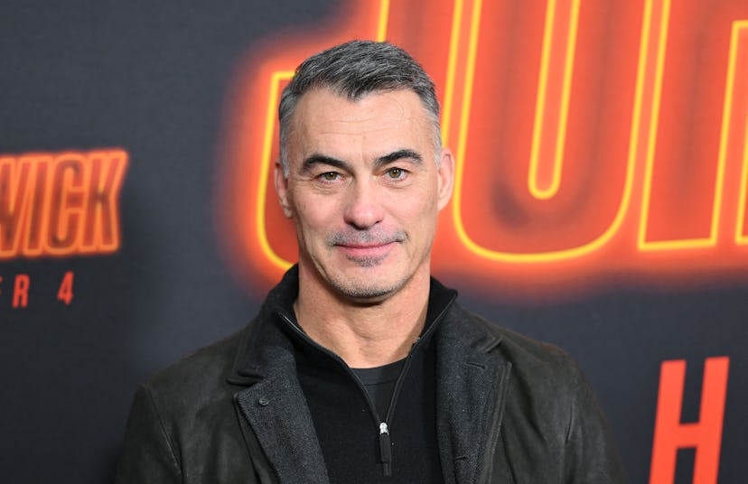 US director Chad Stahelski arrives for "John Wick: Chapter 4" special screening at the AMC Lincoln S...