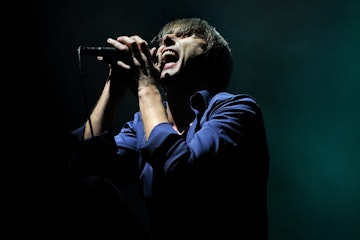 MANCHESTER, ENGLAND - FEBRUARY 09:  Brett Anderson of Suede performs at Albert Hall on February 9, 2...
