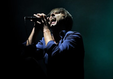 MANCHESTER, ENGLAND - FEBRUARY 09:  Brett Anderson of Suede performs at Albert Hall on February 9, 2...