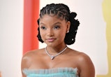 US singer and actress Halle Bailey attends the 95th Annual Academy Awards at the Dolby Theatre in Ho...