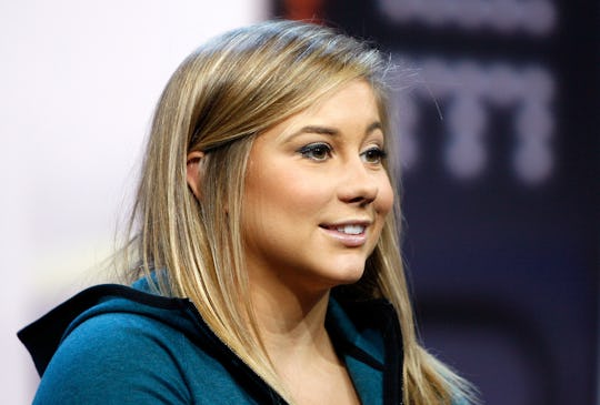 NEW YORK, NY - OCTOBER 15: Olympic athlete Shawn Johnson speaks during the NikeFuel Forum at Spring...
