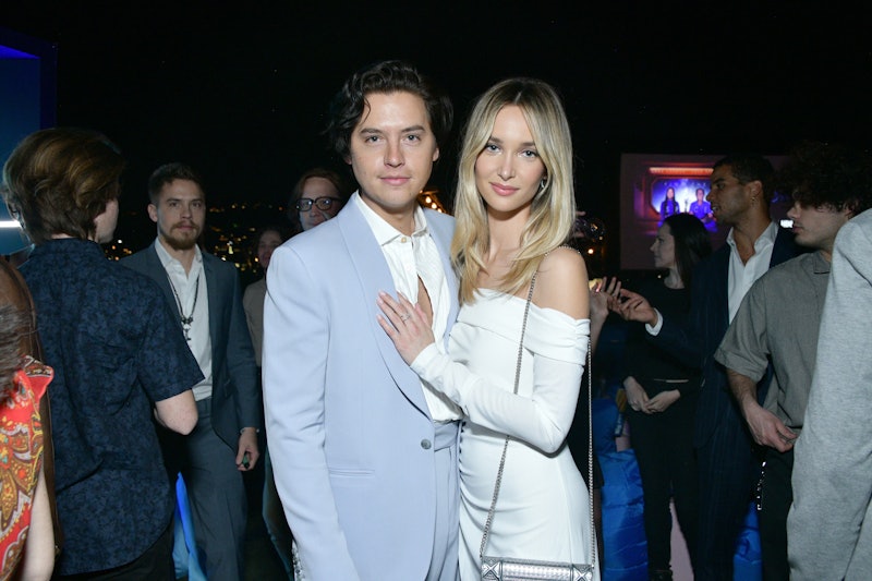 WEST HOLLYWOOD, CALIFORNIA - MARCH 23: Cole Sprouse and Ari Fournier attend the special screening of...