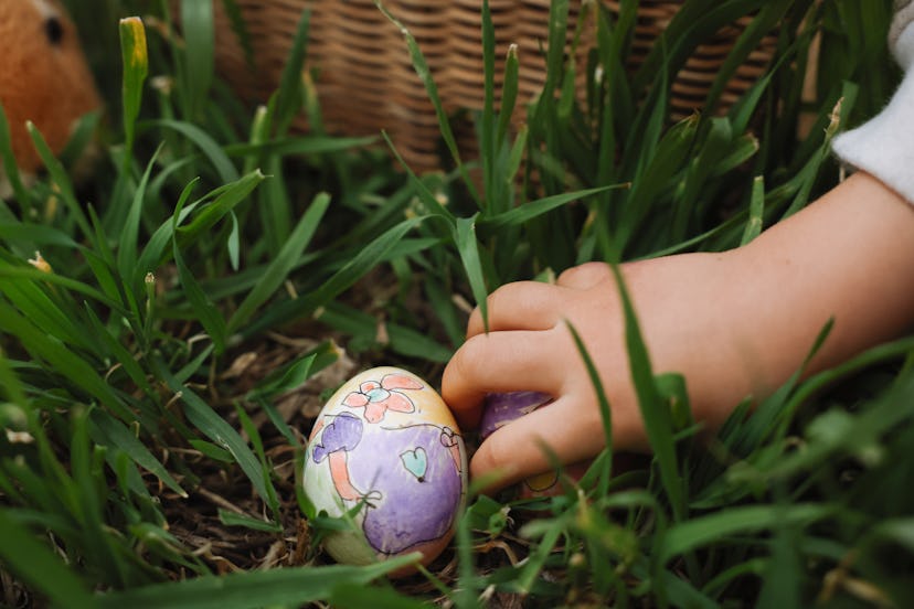 when setting up an easter egg hunt for toddlers, hide the eggs in obvious spots so that they can fin...