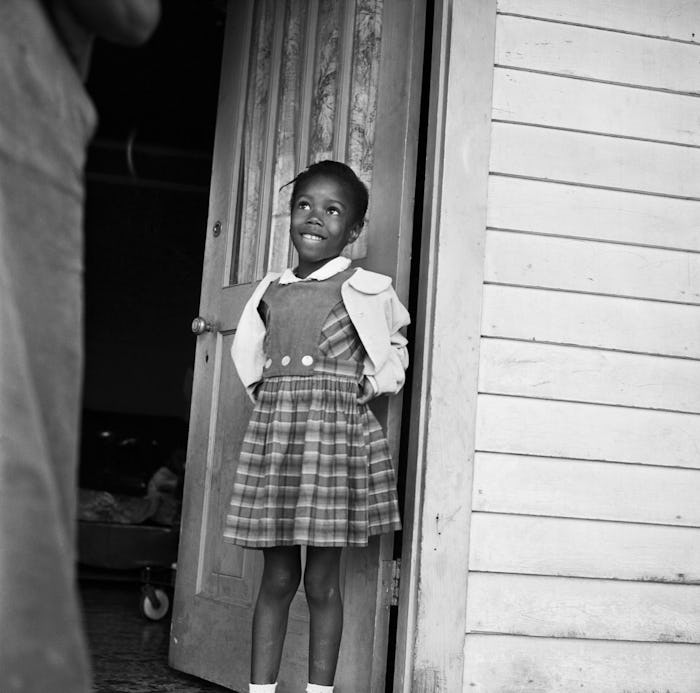 Ruby Nell Bridges at age 6, was the first African American child to attend William Franz Elementary ...