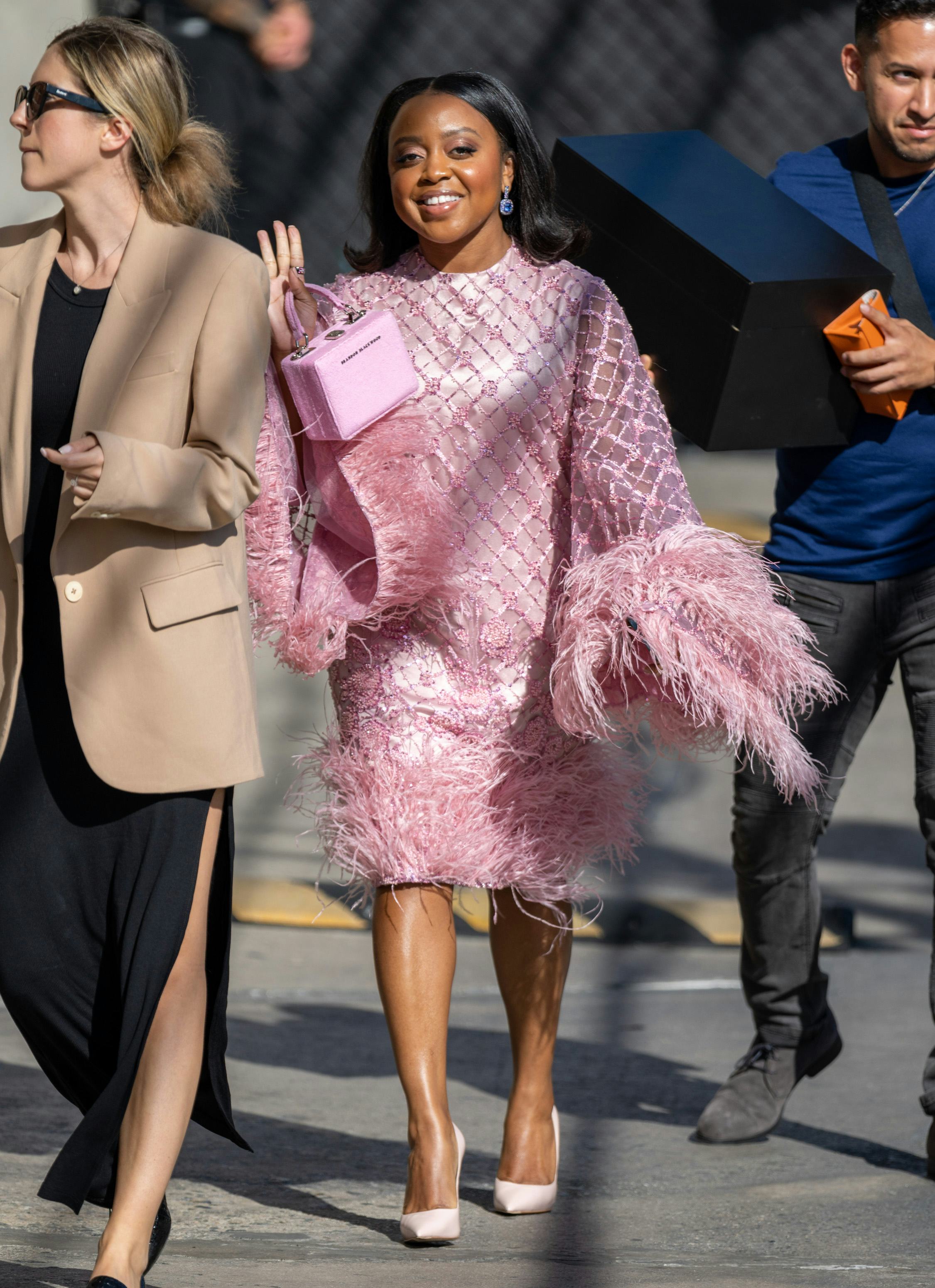 Quinta Brunson&rsquo;s at &ldquo;Jimmy Kimmel Live."