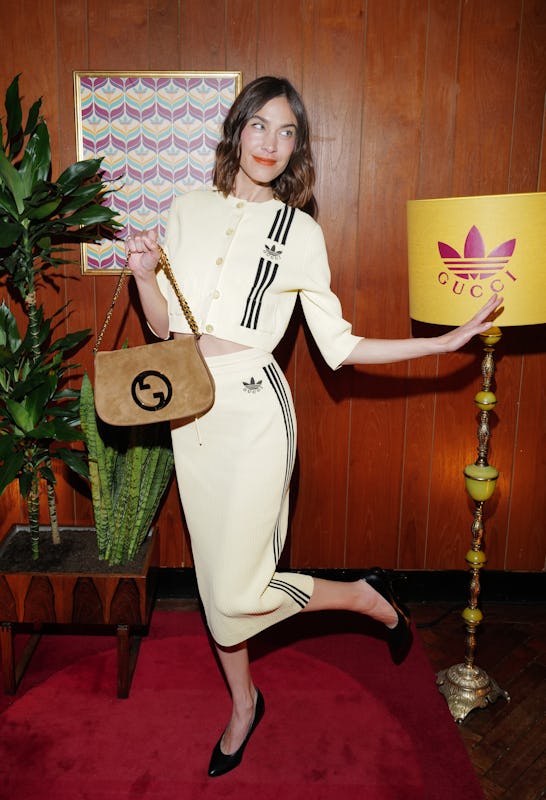 LONDON, ENGLAND - JUNE 08: Alexa Chung attends the adidas x Gucci House of Originals Sports Club to ...