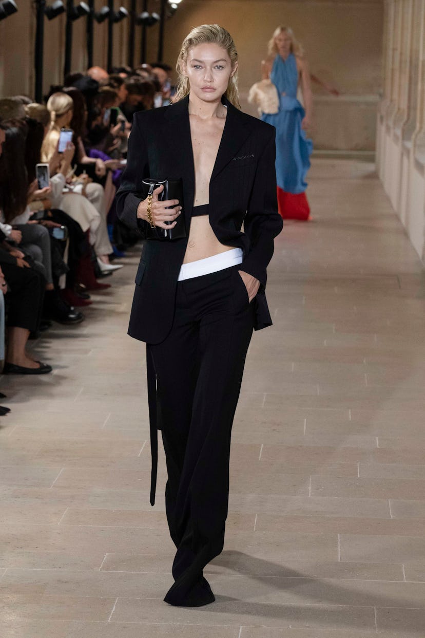 Gigi Hadid walked the Victoria Beckham Spring Summer 2023 show.