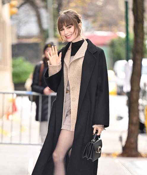 Living Proof ambassador and 'Emily in Paris' star Lily Collins chats with Bustle about her 2015 pixi...