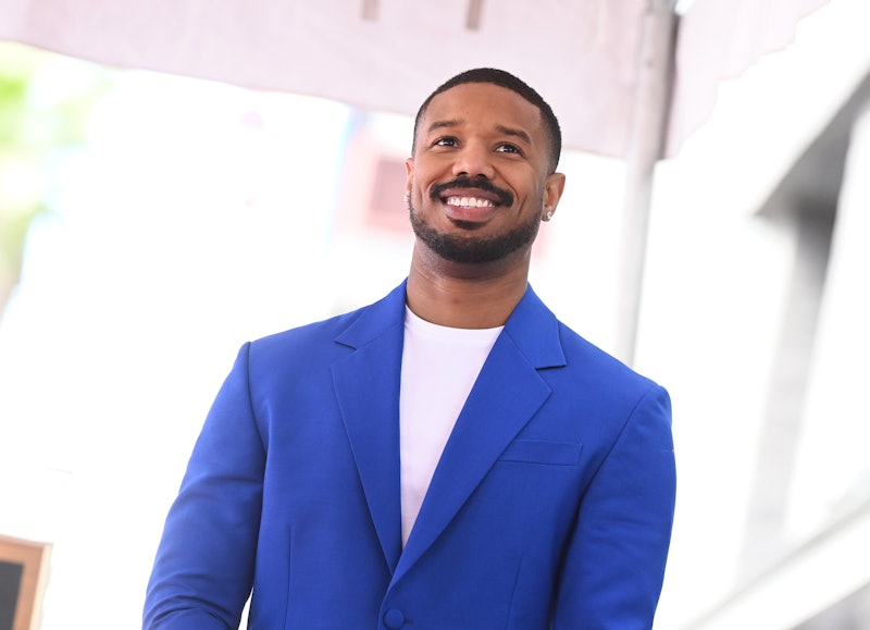 Michael B. Jordan at the star ceremony where Michael B. Jordan is honored with a star on the Hollywo...