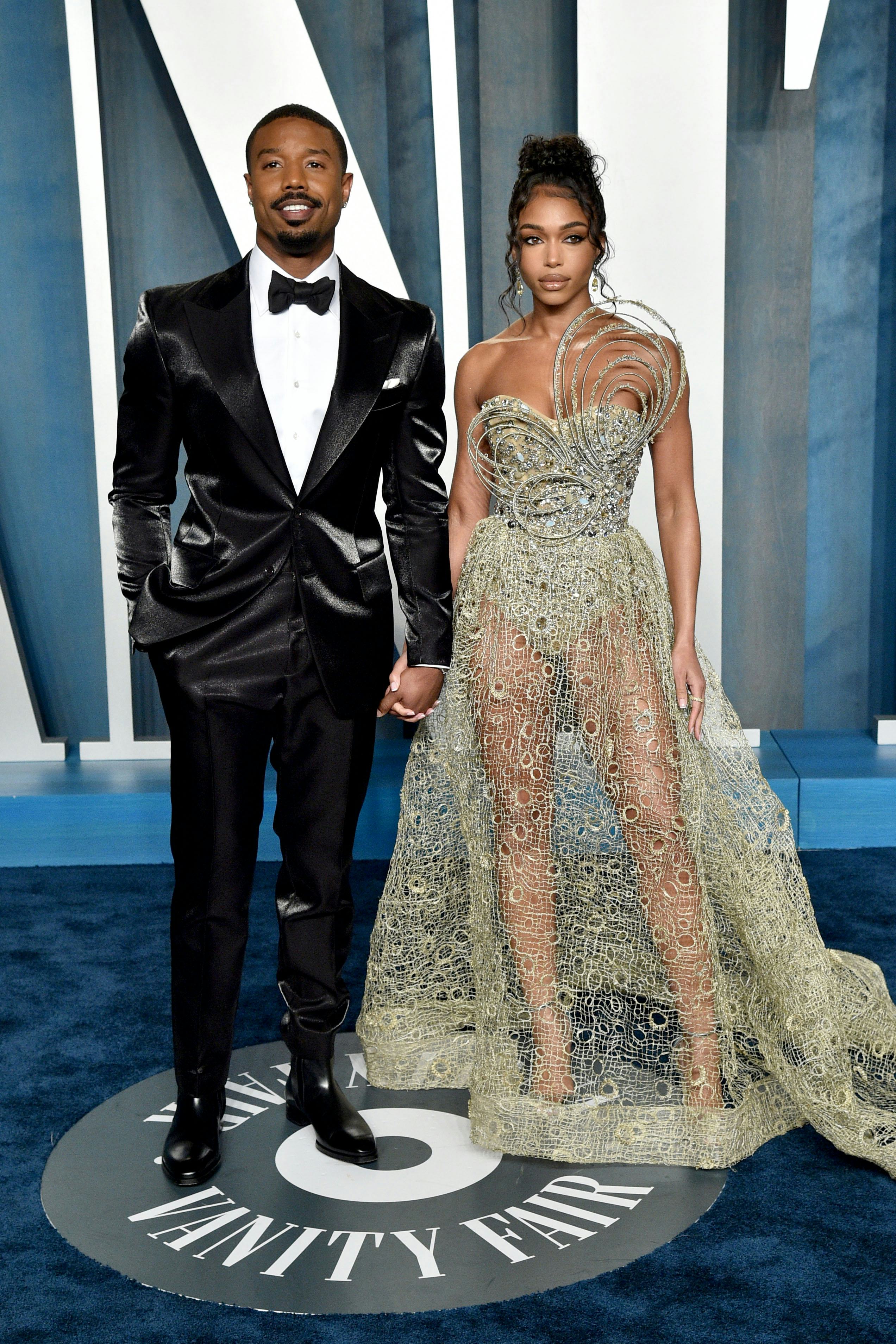 BEVERLY HILLS, CALIFORNIA - MARCH 27: (L-R) Michael B. Jordan and Lori Harvey attend the 2022 Vanity&hellip;