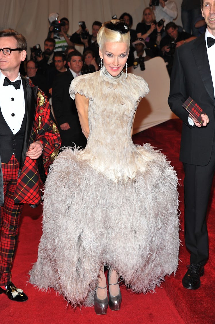 Daphne Guinness attends the "Alexander McQueen: Savage Beauty" Costume Institute Gala 