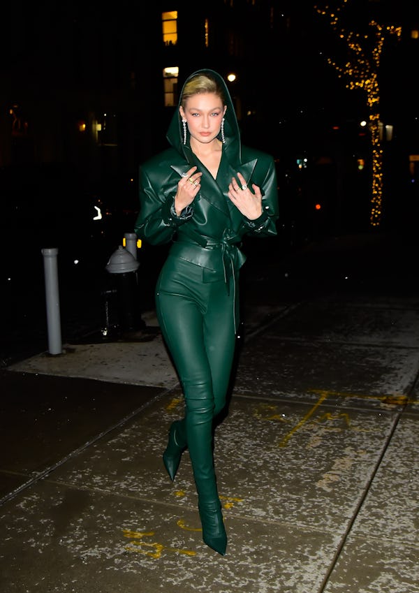 NEW YORK, NEW YORK - FEBRUARY 27:Gigi Hadid is seen walking in SoHo on February 27, 2023 in New York...
