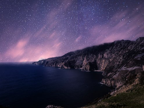 universe, stars, sky, nature, mountains