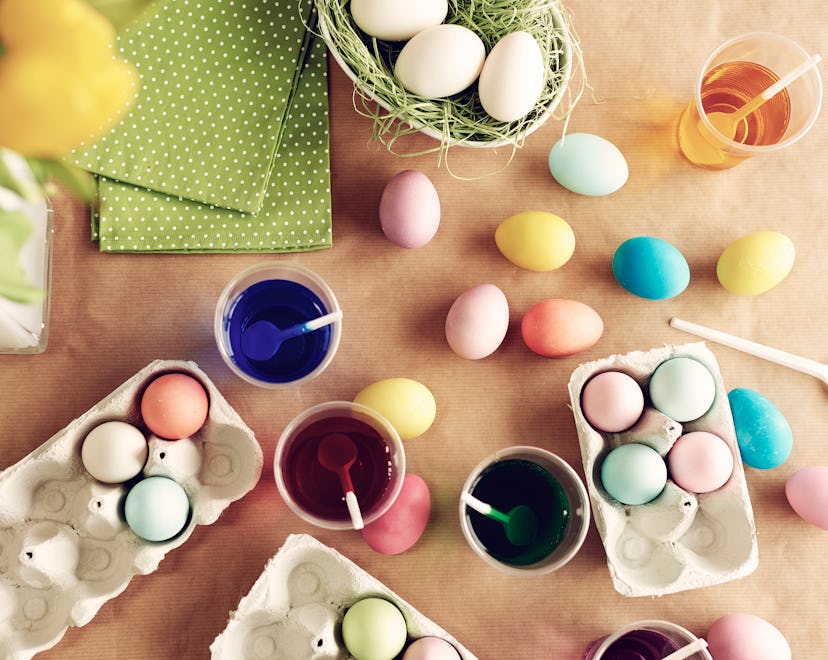 easter egg dying in an article about how to get easter dye off hands