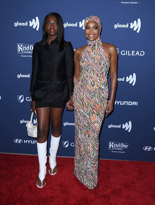 Gabrielle Union, Zaya Wade arrives at the 34th Annual GLAAD Media Awards