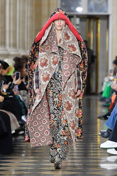 PARIS, FRANCE - MARCH 04: A model walks the runway during the Vivienne Westwood Ready to Wear Fall/W...