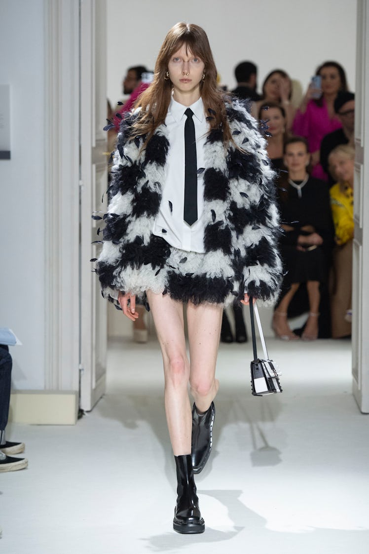 PARIS, FRANCE - MARCH 05: A model walks the runway during the Valentino Ready to Wear Fall/Winter 20...