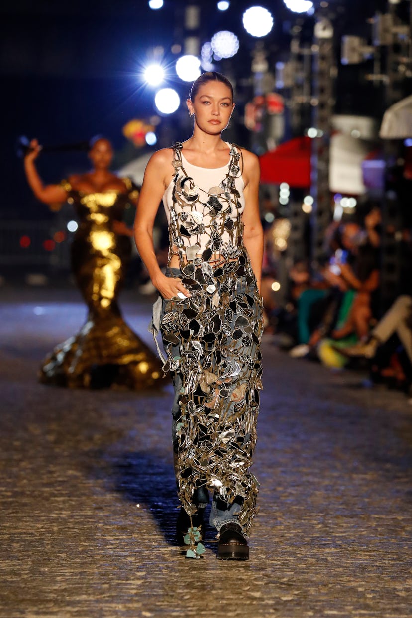 Gigi Hadid walked the runway for VOGUE World: New York. 