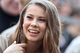 HOLLYWOOD, CA - APRIL 26: Bindi Irwin attends the ceremony honoring Steve Irwin with star on the Ho...