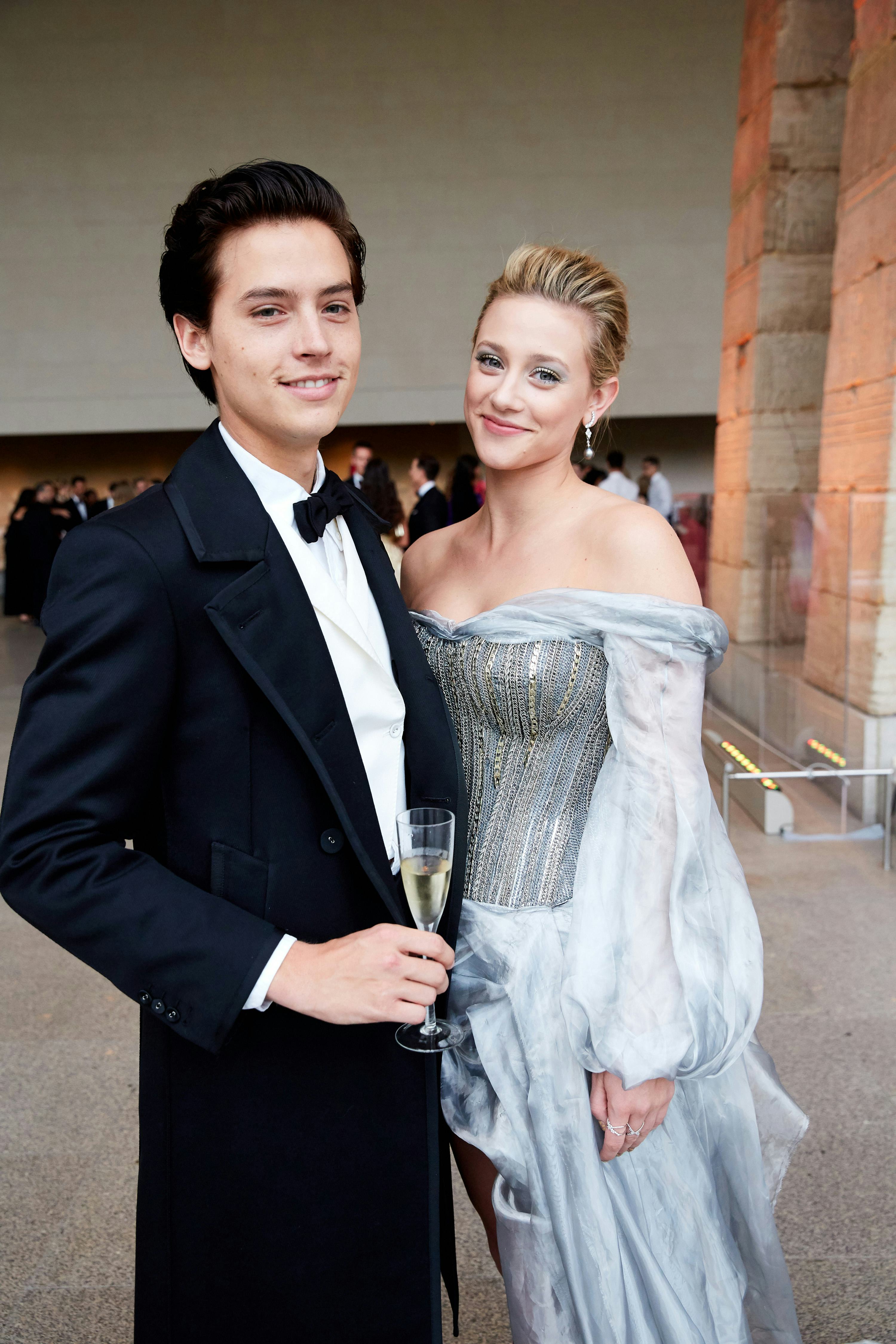 Lili Reinhart and Cole Sprouse at the 2018 Met Gala