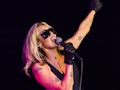  Miley Cyrus, who just ended her Saturn return in astrology, performs live on stage during day two o...